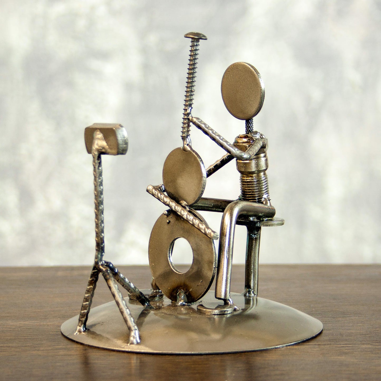 Rustic Cellist Dance & Music Sculpture