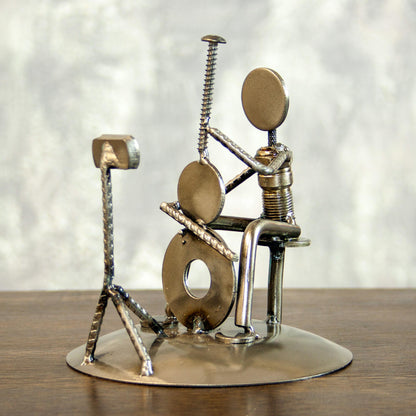 Rustic Cellist Dance & Music Sculpture