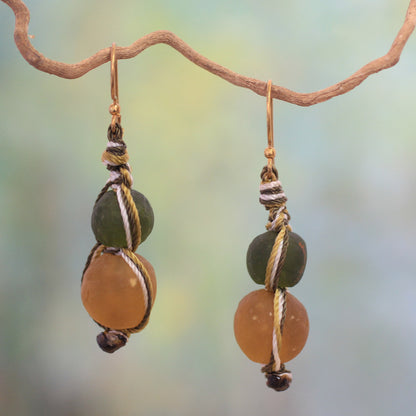 Summer Fields Modern Recycled Glass Dangle Earrings