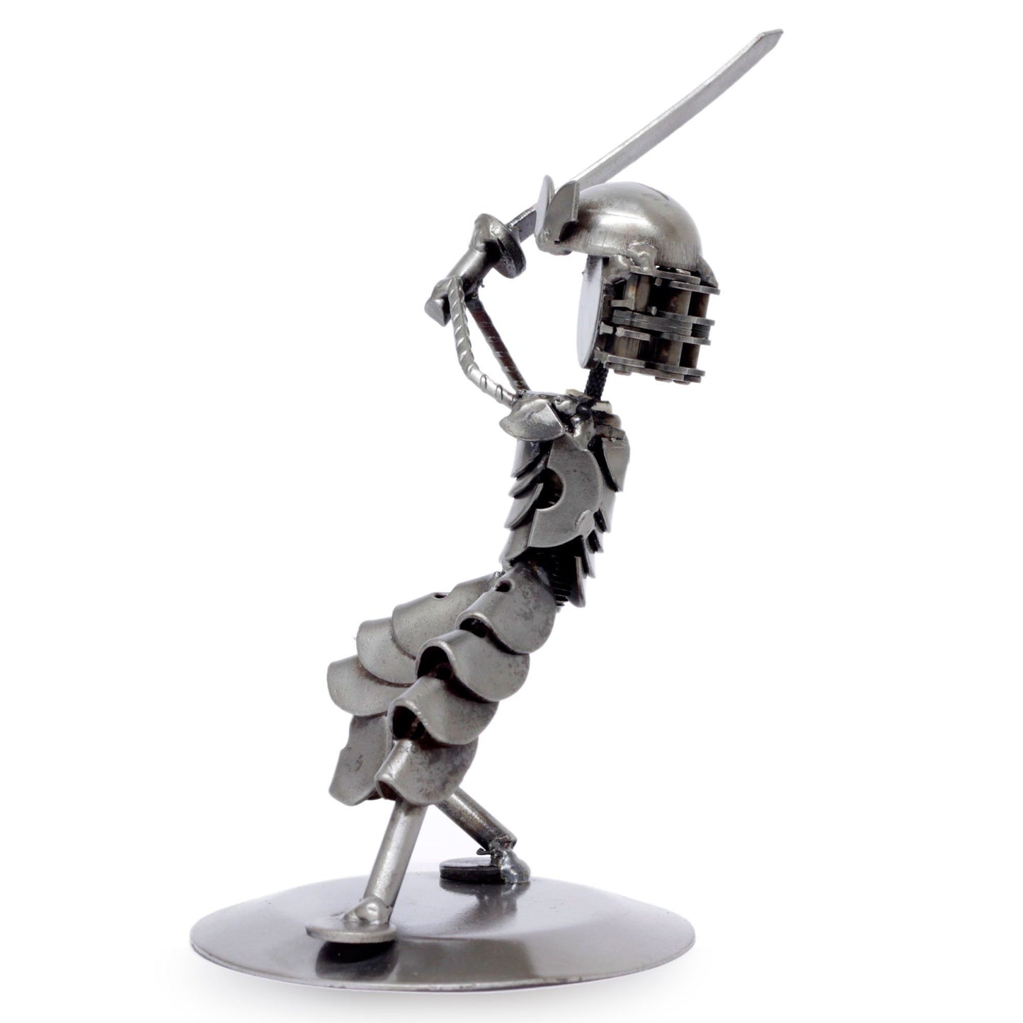 Rustic Samurai Recycled Metal Sculpture