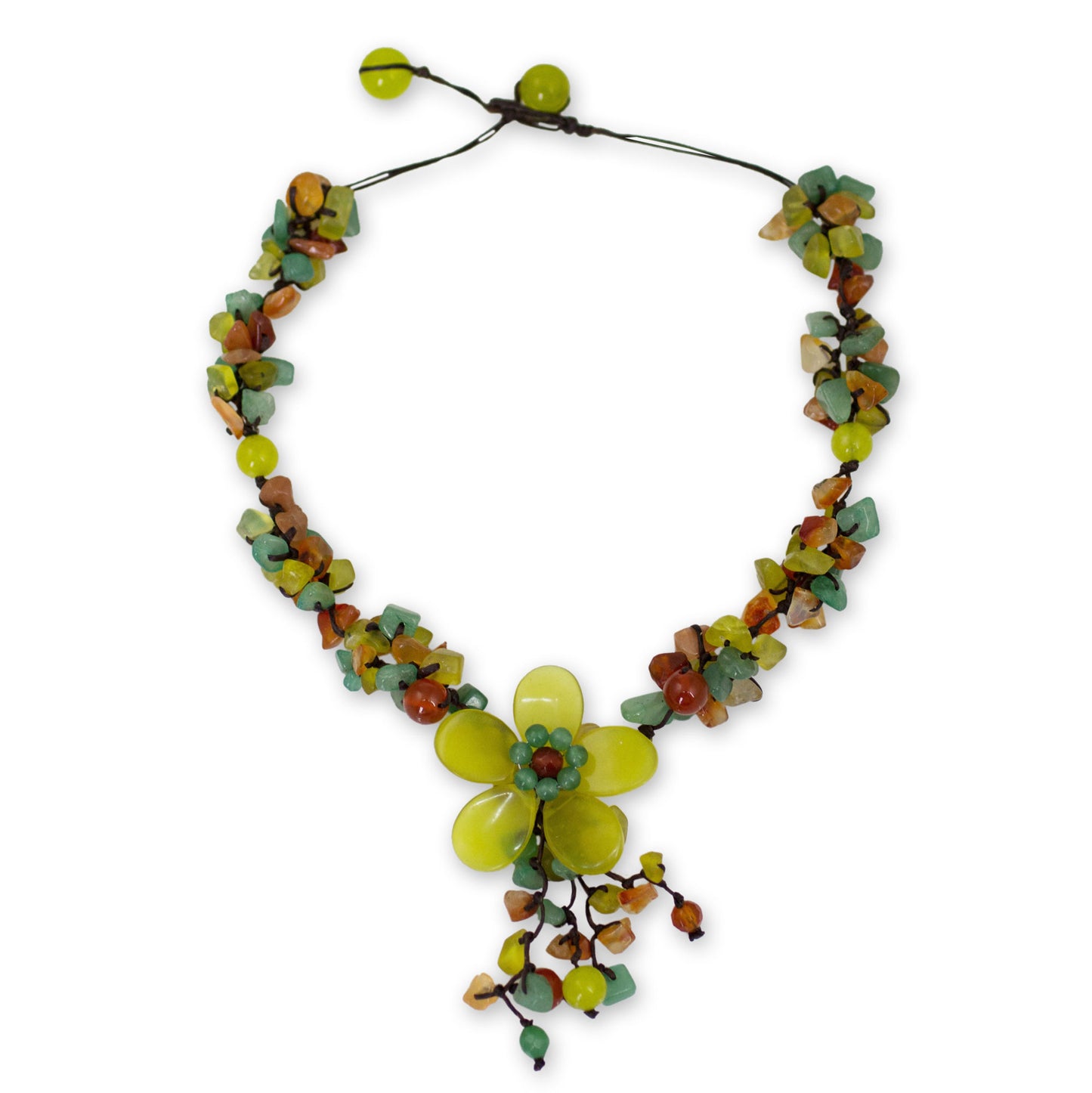 Dazzling Flower Bloom Y-Necklace