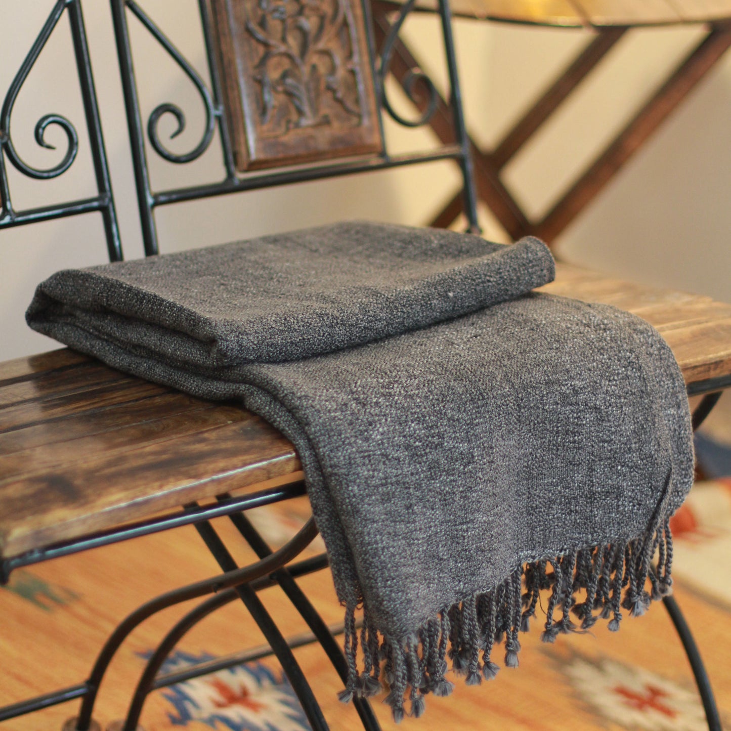 Grey Dove Throw Blanket