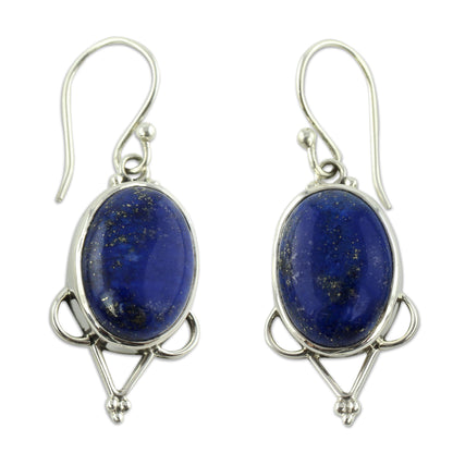 Midnight Constellations Lapis lazuli dangle earrings