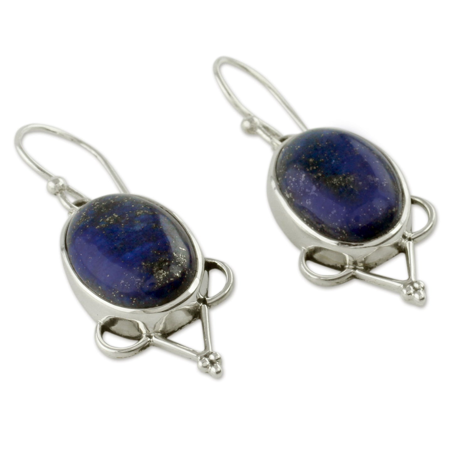 Midnight Constellations Lapis lazuli dangle earrings