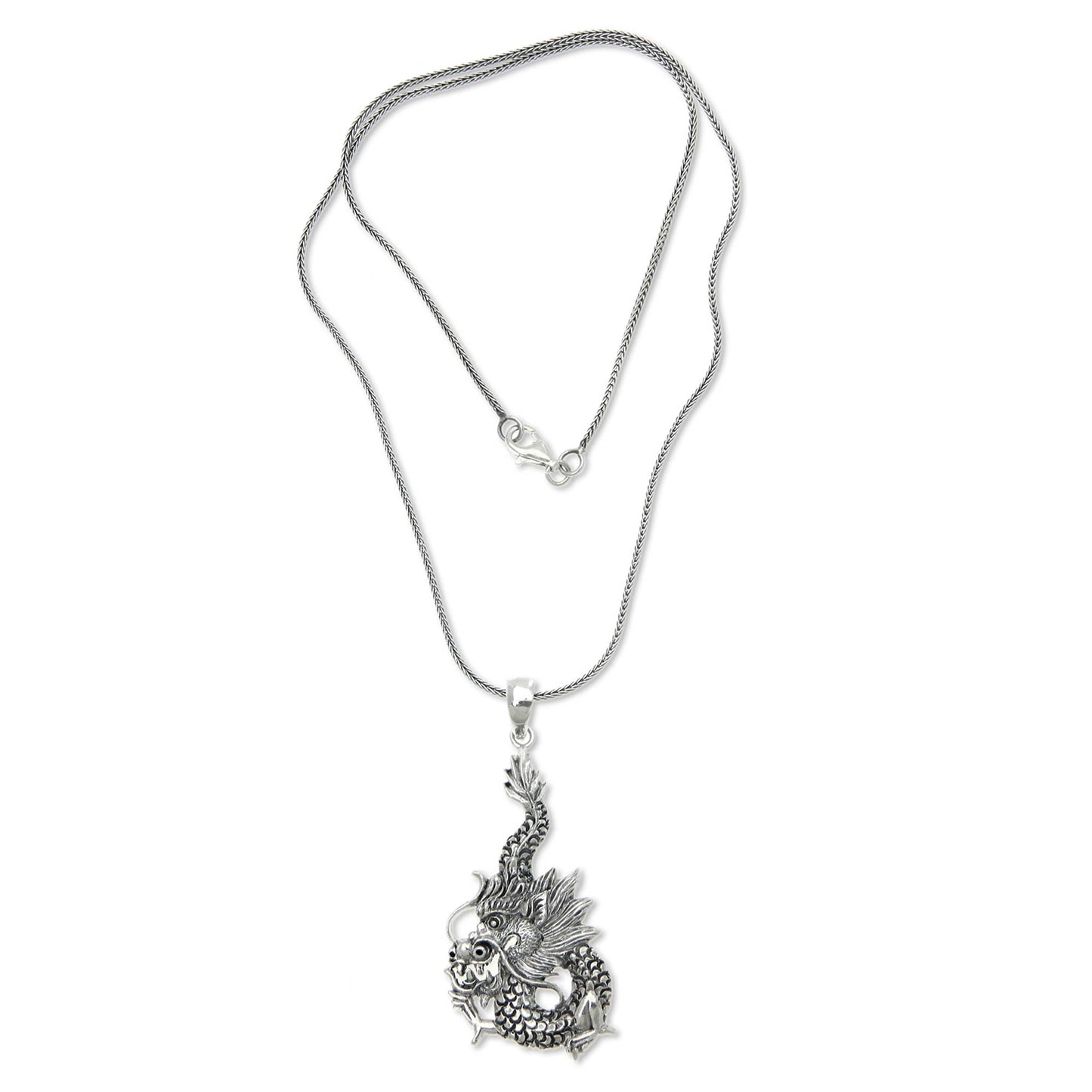 Dragon Splendor Sterling Silver Necklace