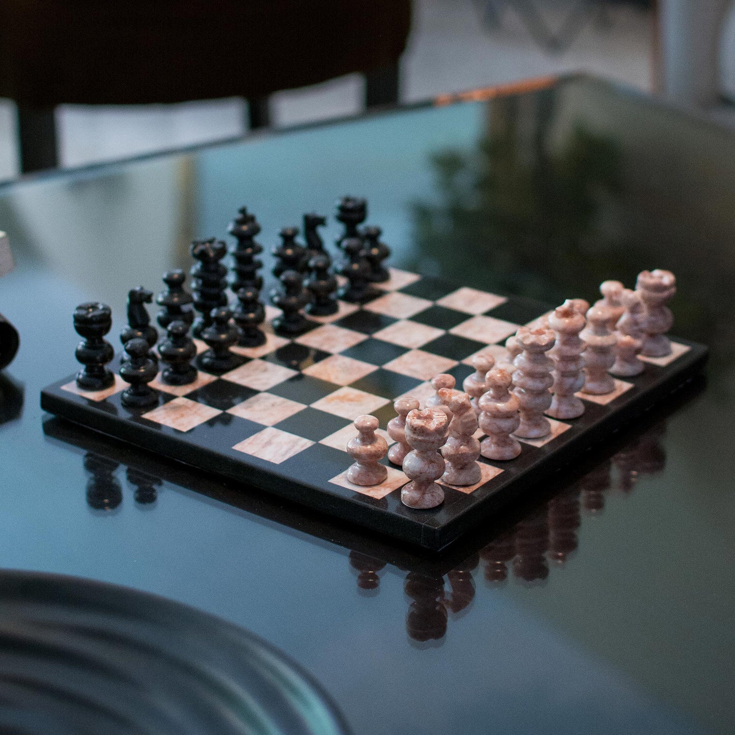 Glorious Battle Decorative Marble Chess Sets