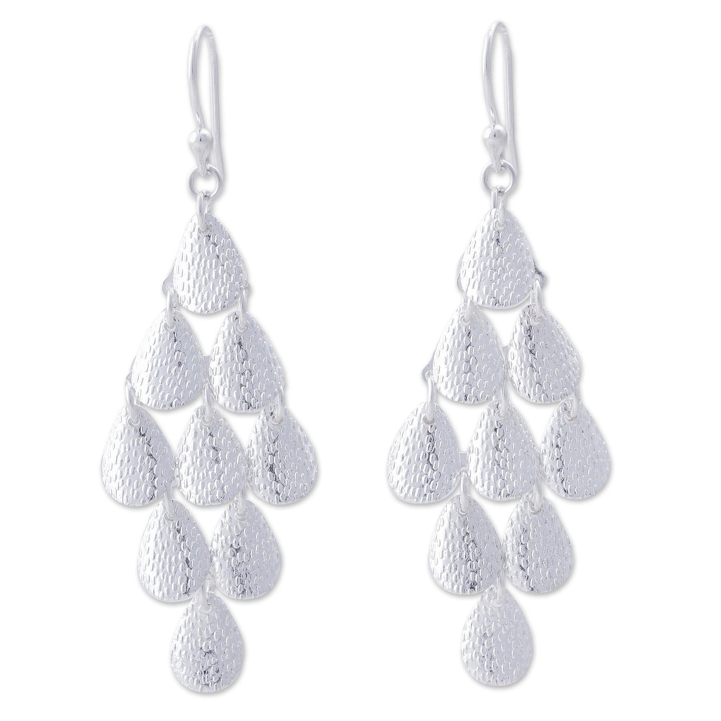 Rain Sterling Silver Long Chandelier Earrings