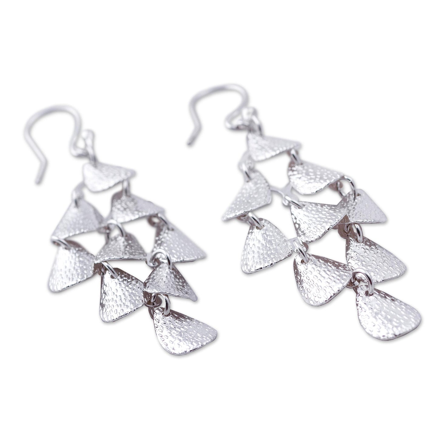 Rain Sterling Silver Long Chandelier Earrings