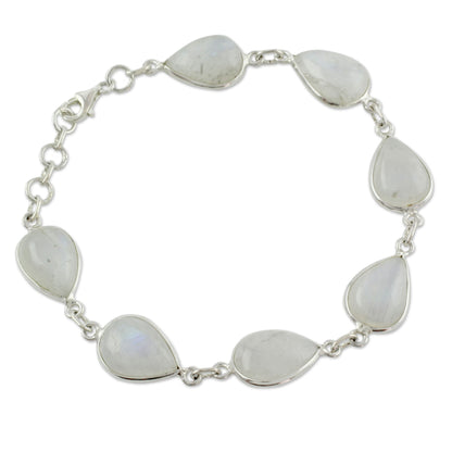 Inspired Intuition Silver Moonstone Link Bracelet