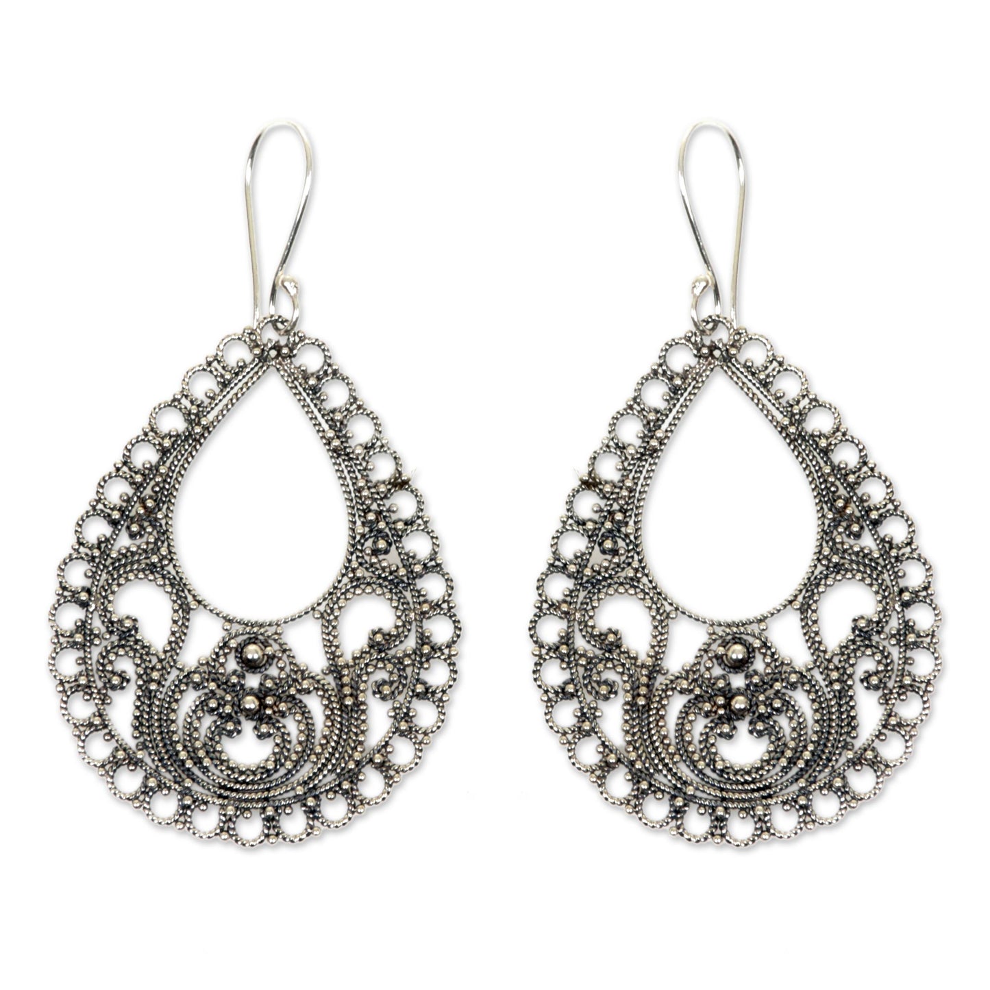 Bali Glam Sterling Silver Earrings
