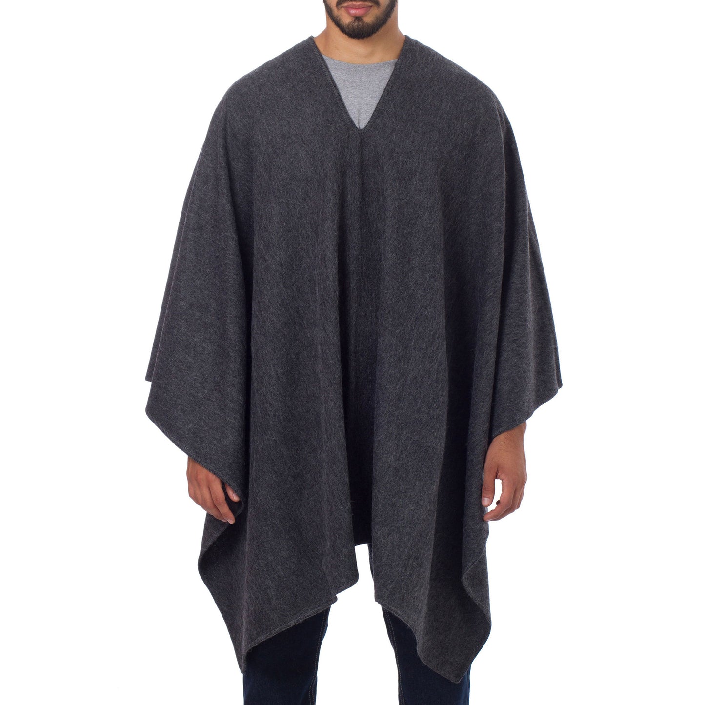 Inca Explorer Men's Alpaca Blend Poncho