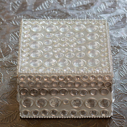 Silver Glitz Bejeweled box