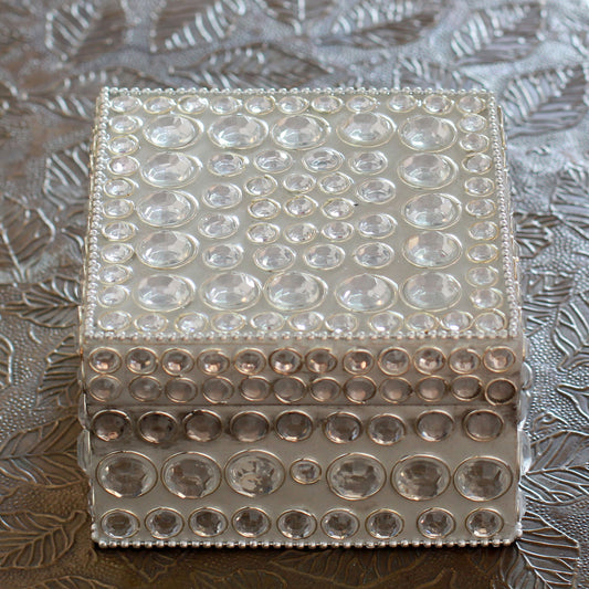 Silver Glitz Bejeweled box