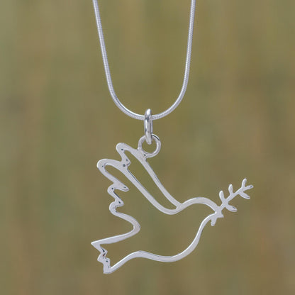 Quechua Dove Sterling Silver Necklace