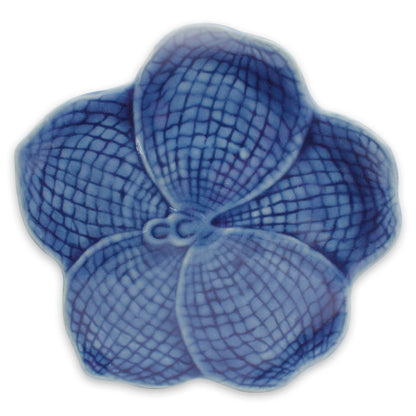 Blue Vanda Floral Celadon Ceramic Serving Plate