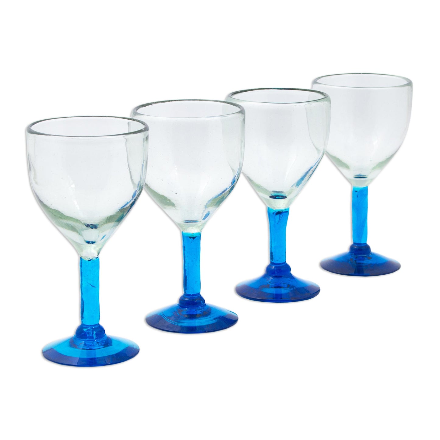 Caribbean Mirage Hand Blown Water Glasses
