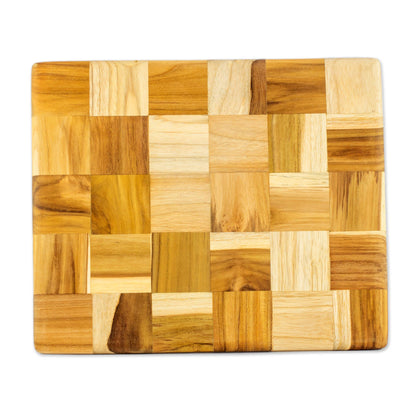 Puzzle Wood Mosaic Cutting Board