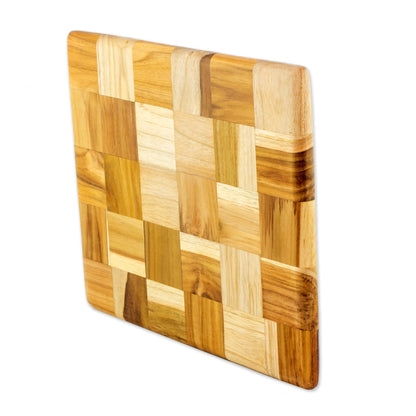 Puzzle Wood Mosaic Cutting Board