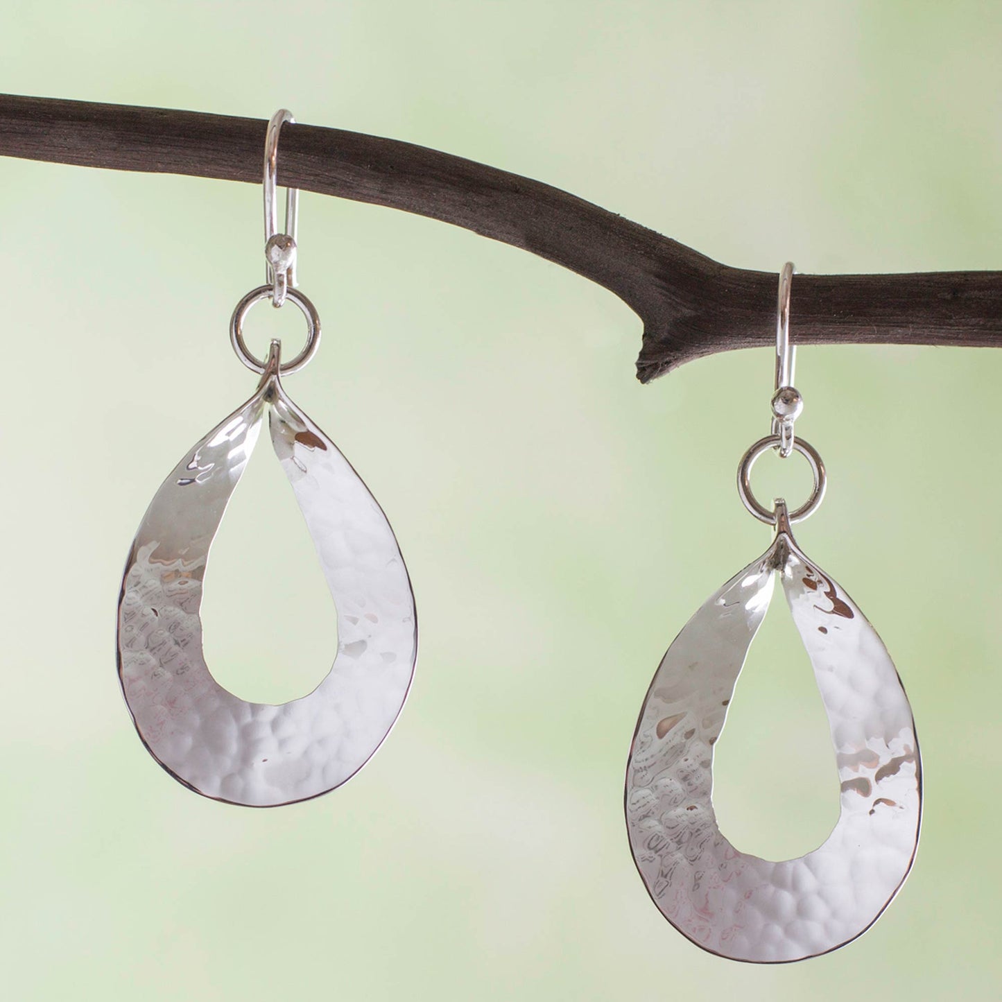 Taxco Modern Artisan Crafted Sterling Silver Earrings