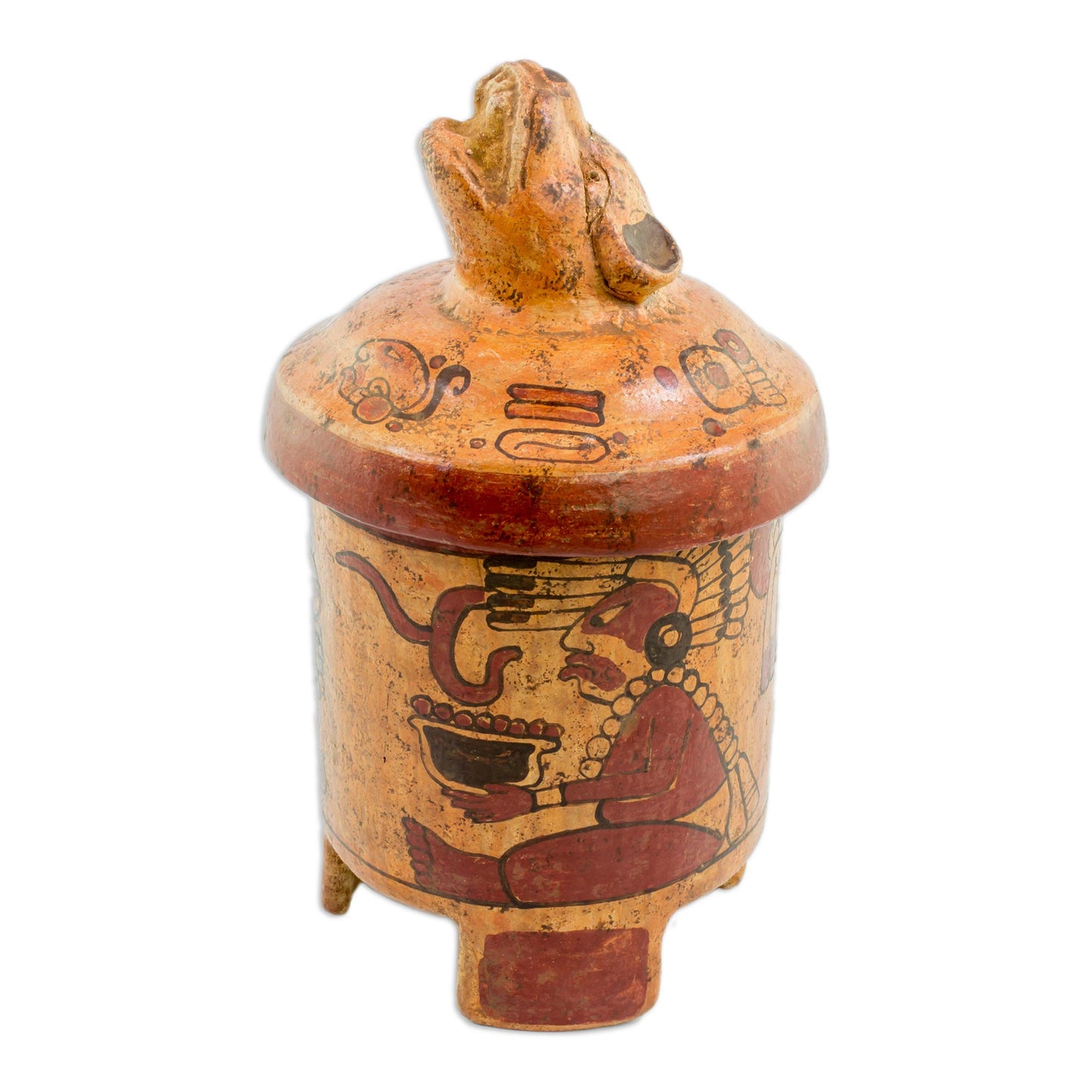 Pibil Jaguar Ceramic Vessel