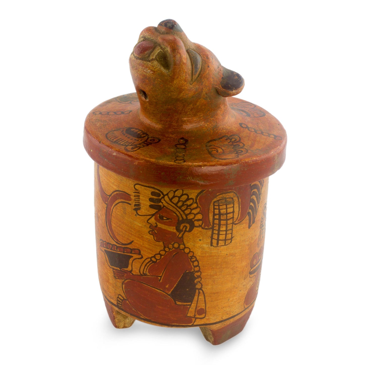 Pibil Jaguar Ceramic Vessel