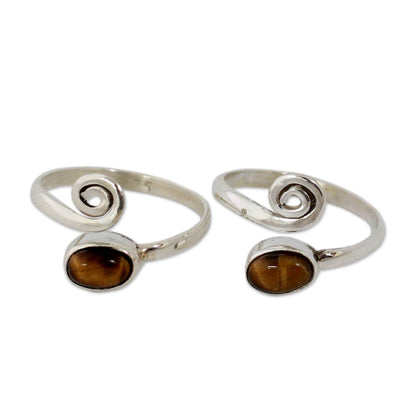 Insight Tiger Eye Adjustable Toe Ring