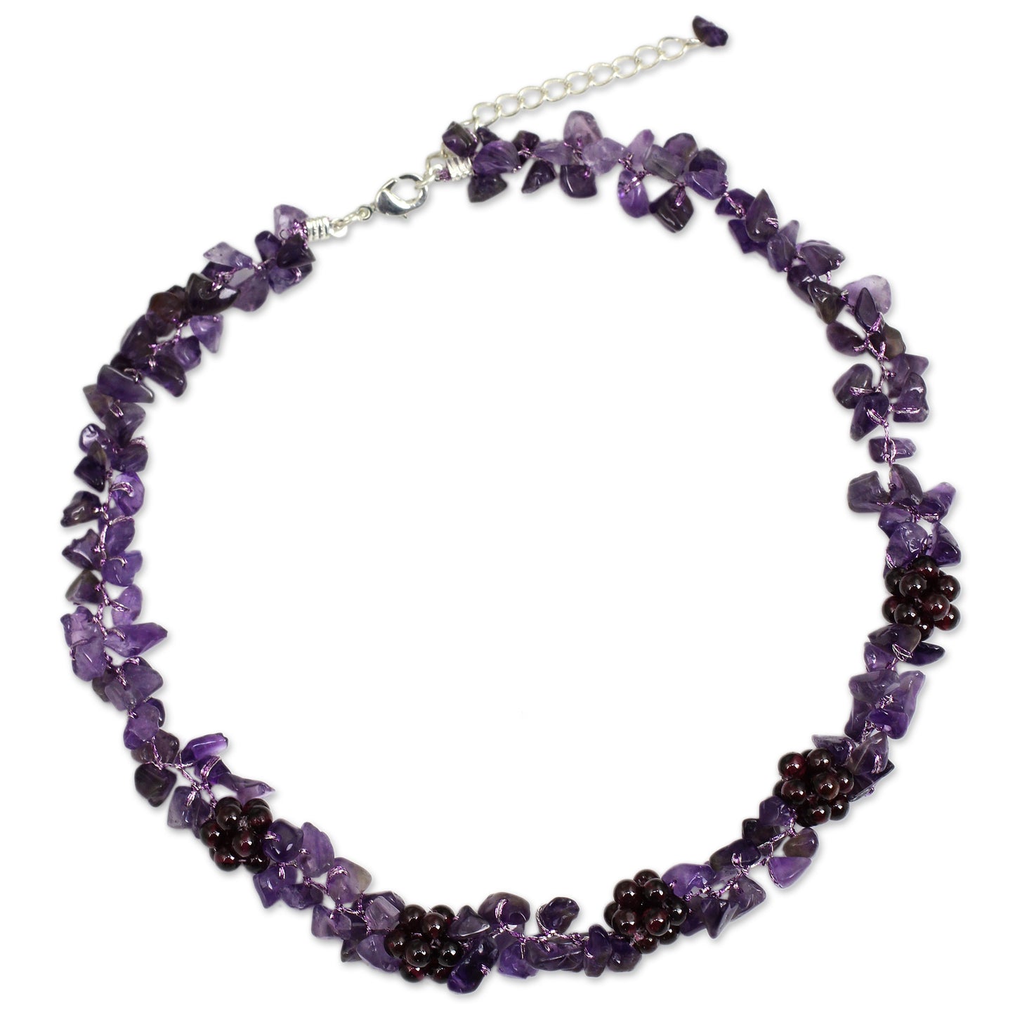 Heaven's Gift Multi-Gem Sterling Silver Beaded Necklace