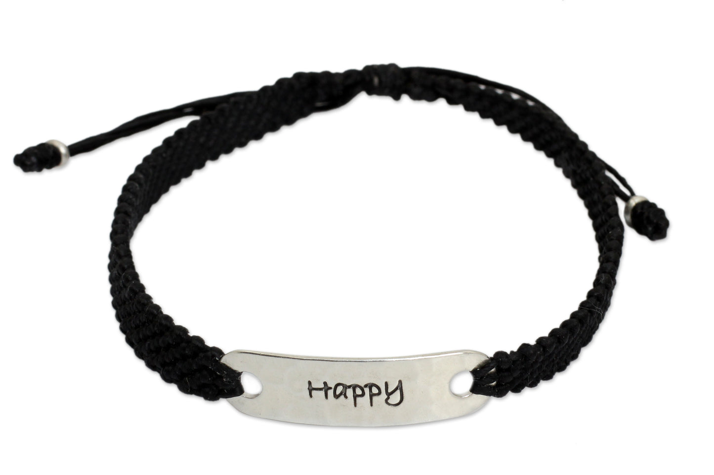 Happy Desire Hand Made Inspirational Macrame Bracelet