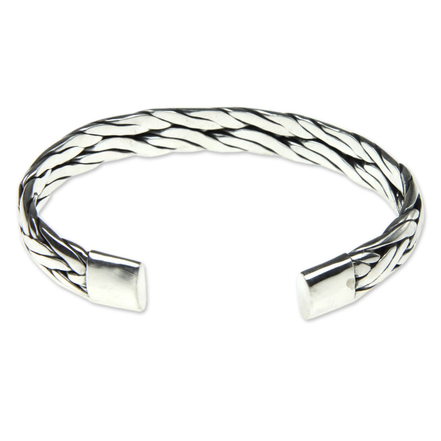 Sterling Silver Woven Cuff Bracelet