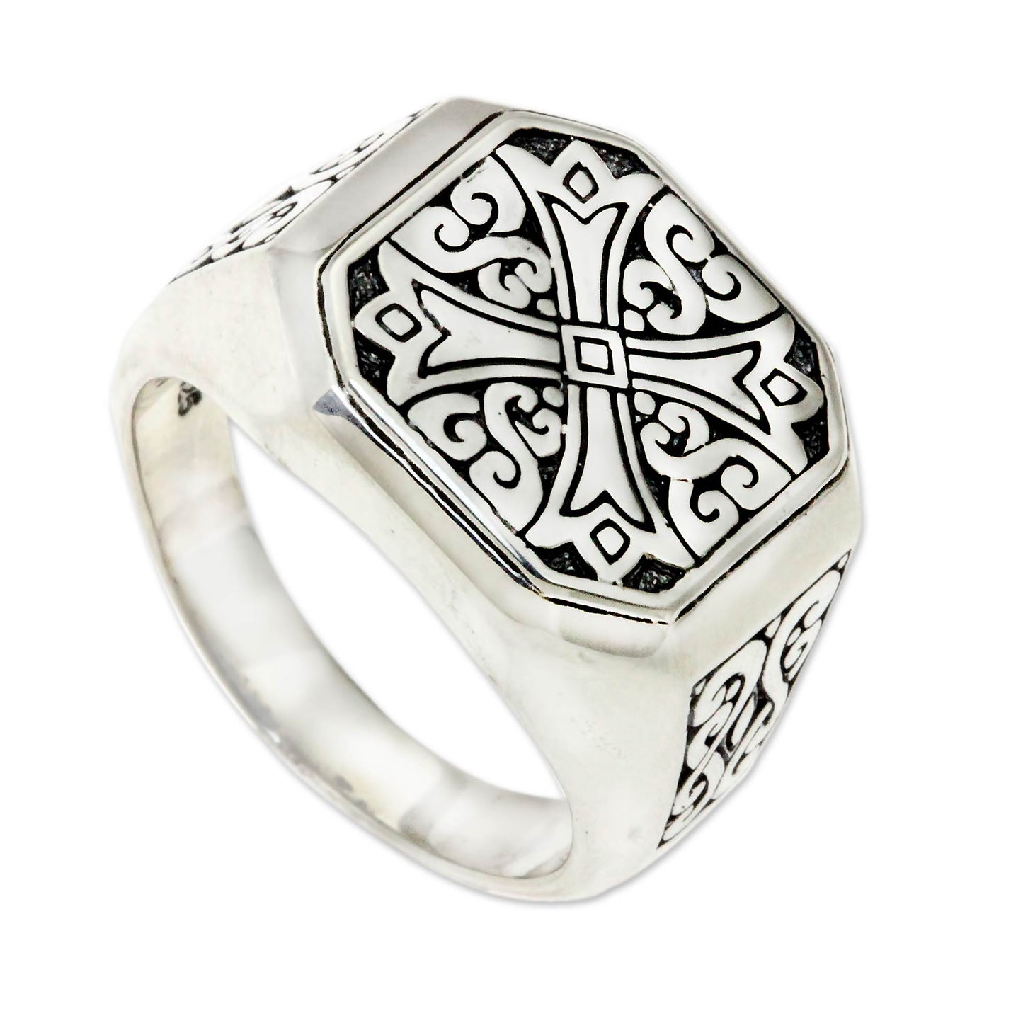 Noble Knight Sterling Silver Men's Ring