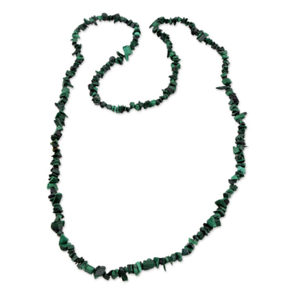Natural Muse Handcrafted Malachite Necklace
