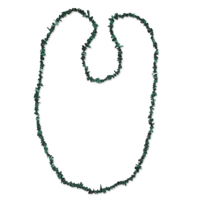 Natural Muse Handcrafted Malachite Necklace