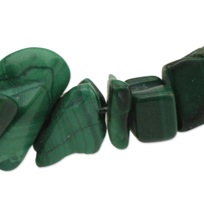 Natural Muse Handcrafted Malachite Necklace