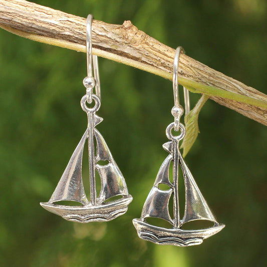 Mariner Silver Dangle Earrings