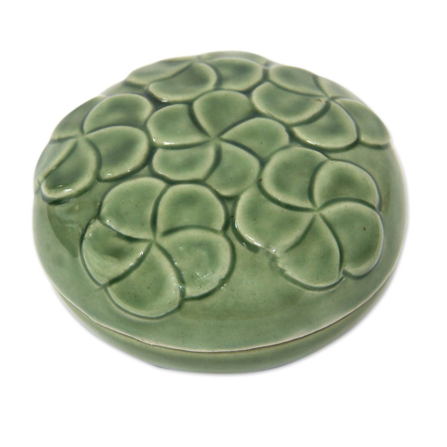 Plumeria Bouquet Decorative Ceramic Box