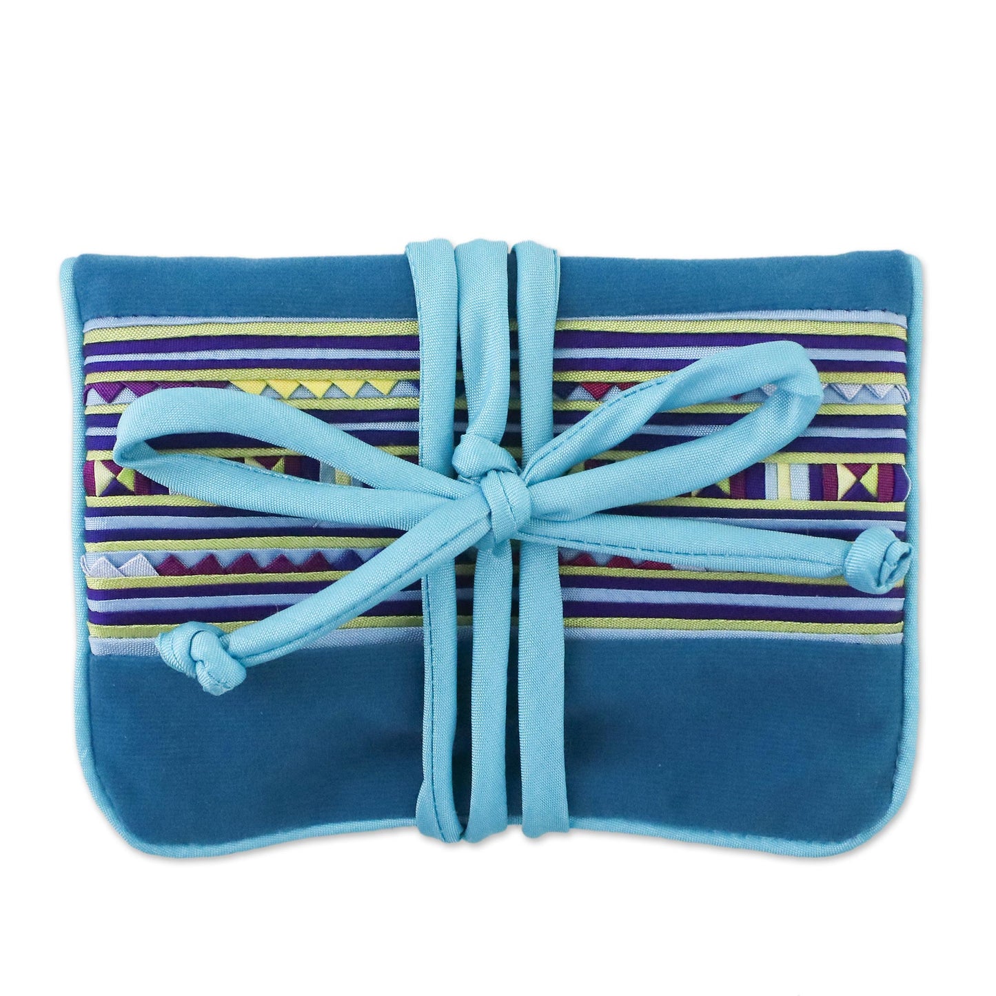 Lisu Sky Fantasy Artisan Crafted Hill Tribe Applique Jewelry Roll