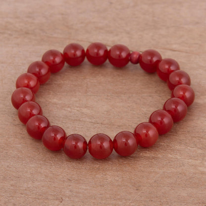 Andean Passion Carnelian Beaded Bracelet