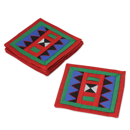 Festivities Lahu Cotton Coasters