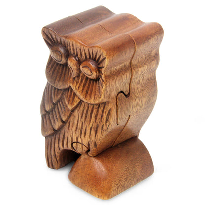 The Owl's Secret Owl Theme Wood Puzzle Box