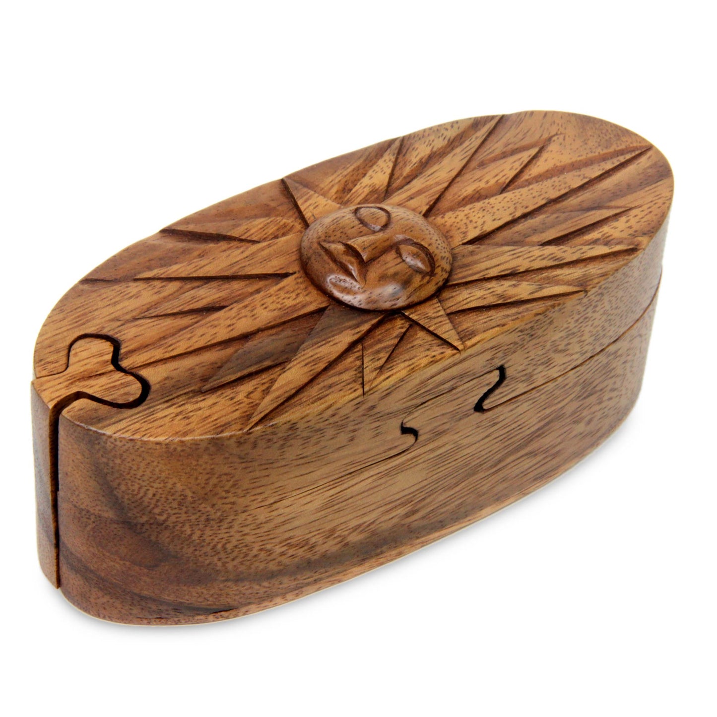 Balinese Sun Wood Puzzle Box