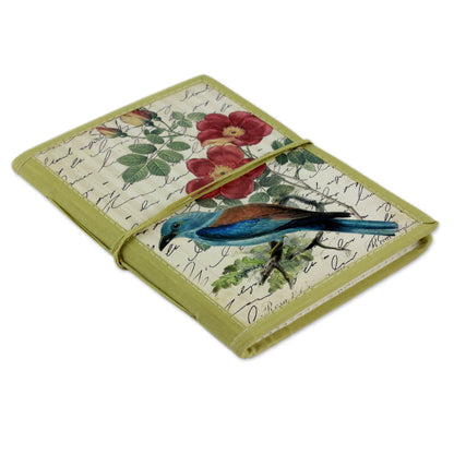 Kingfisher Memoirs Handmade Paper Journal with 48 Pages