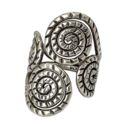 Spiral of Love Fair Trade Sterling Silver Wrap Ring