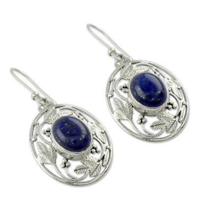 Ocean Avatar Lapis Lazuli Silver Dangle Earrings