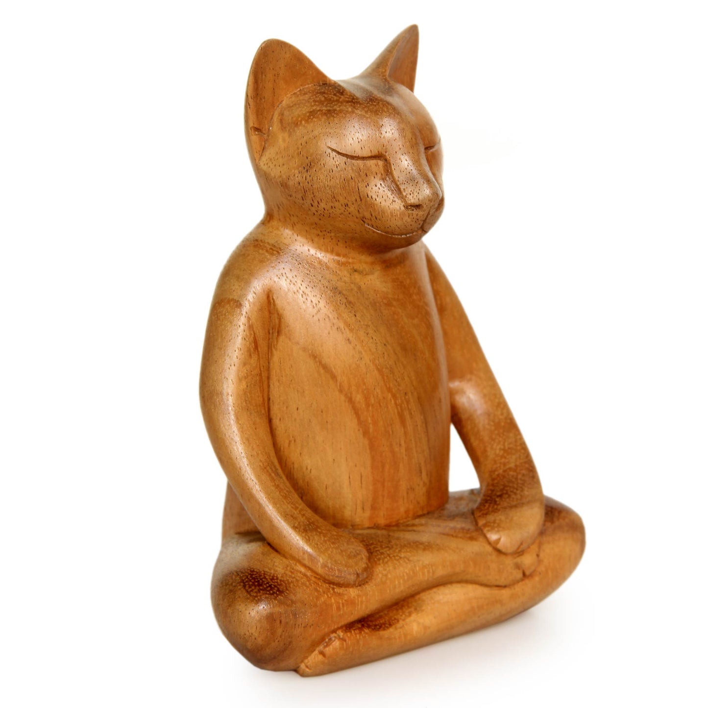 Ginger Cat Does Yoga Lotus Position Yoga Cat Carving