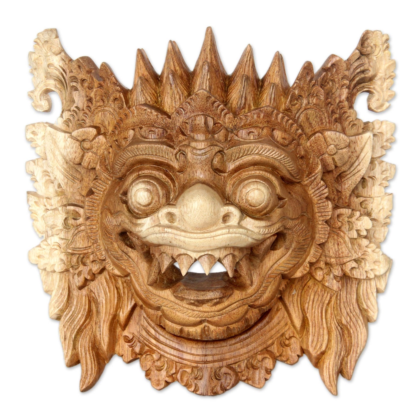 Protective Narashima Lion Hindu Protector Hand Carved Mask