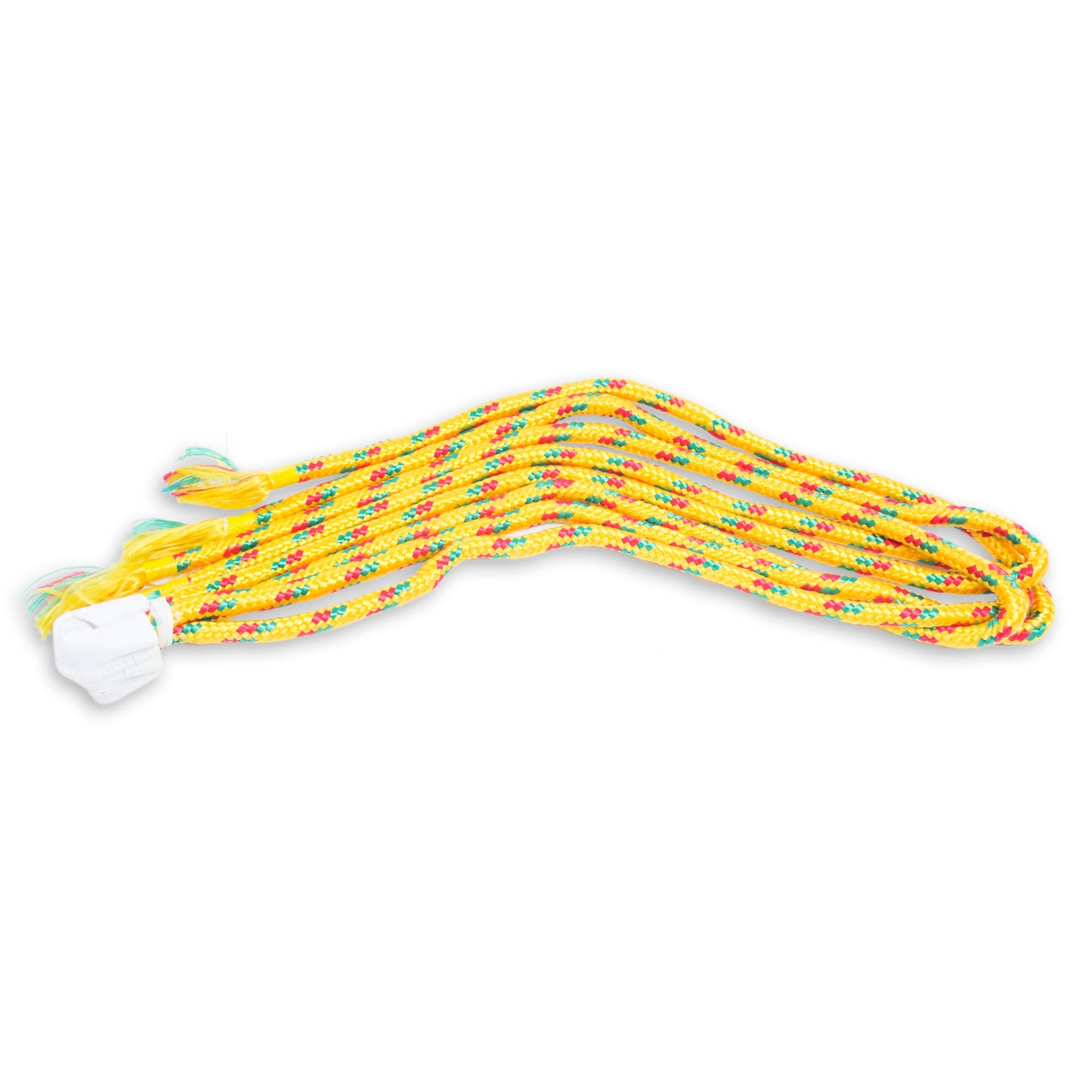 Colima Green and Yellow Cotton Maya Hammock with Red Trim