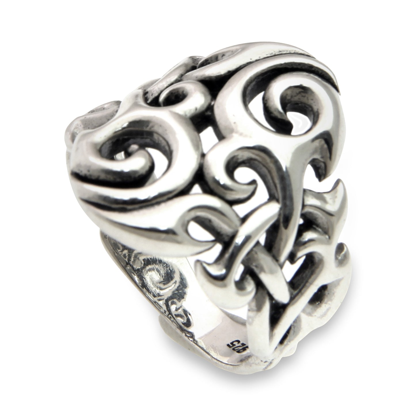 Labyrinth Silver Handmade Ring