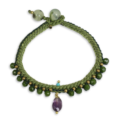 Mae Sa Jungle Green Beaded Bracelet