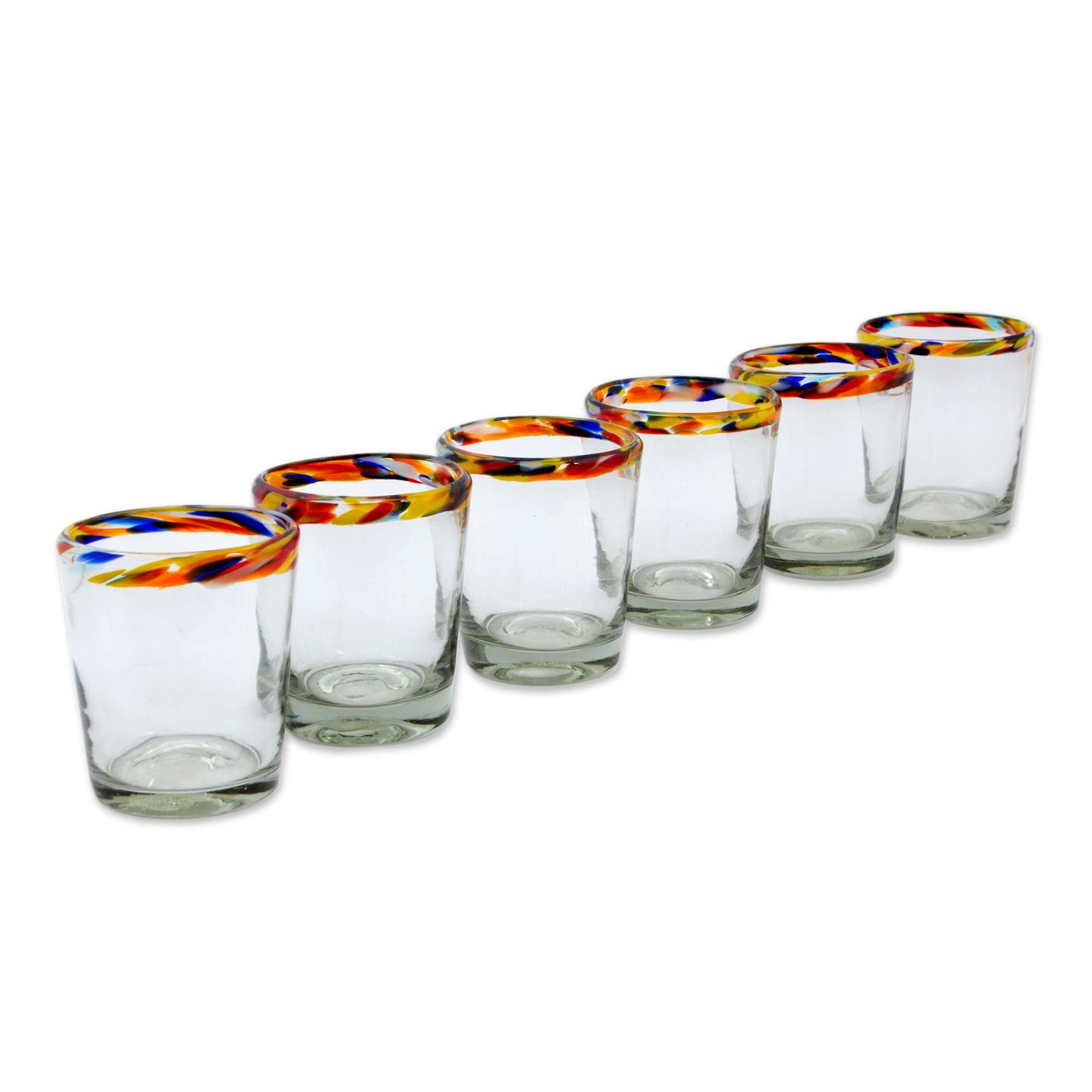 Confetti Rim Juice Glasses