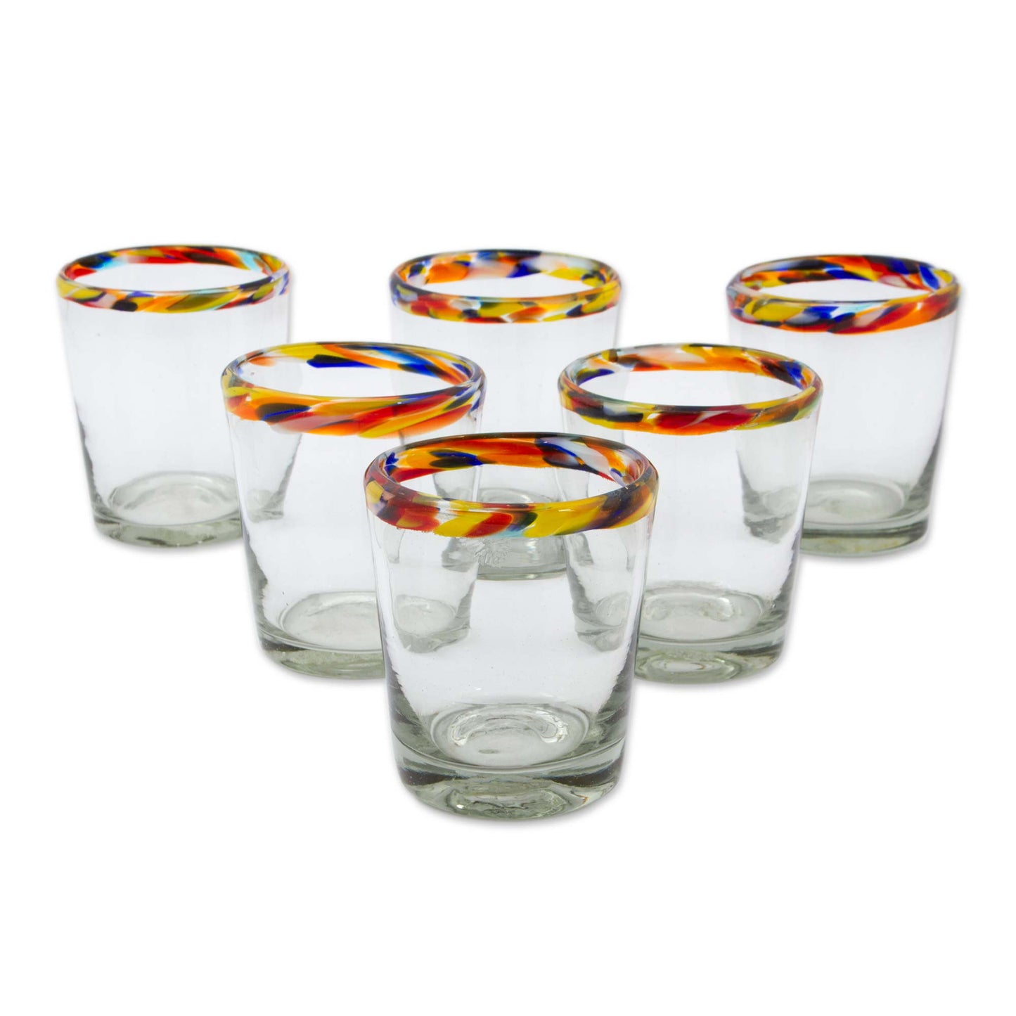 Confetti Rim Juice Glasses